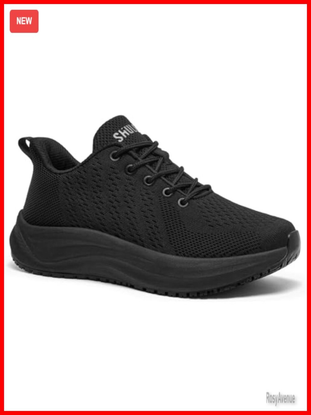 SHULOOK Non Slip Work Shoes Mesh Slip Resistant Arch Support Sneaker